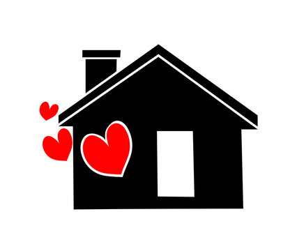 Home and heart logo