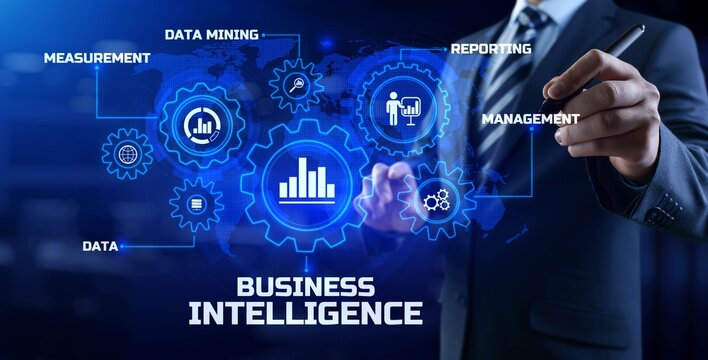 Business intelligence BI concept analytics intelligence Big data analyze