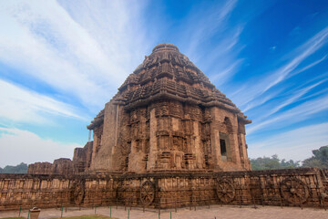 Fototapeta na wymiar Konark Sun Temple an UNESCO World Heritage Site in Odisha, India, Southeast, Asia.