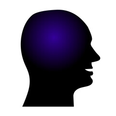 Human head isolated