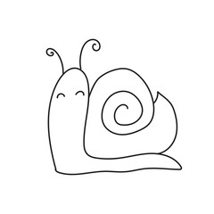 hand drawn doodle animal cute funny pet animal line drawing