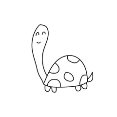 hand drawn doodle animal cute funny pet animal line drawing