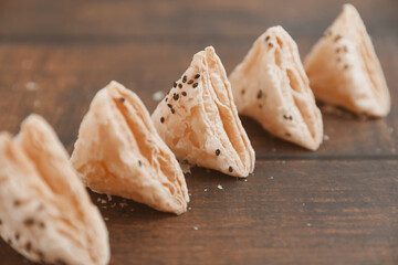 Indian traditional snack Salt kari veg puff