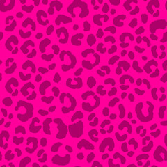 Abstract modern leopard seamless pattern. Animals trendy background. Pink decorative vector illustration for print, card, postcard, fabric, textile. Modern ornament of stylized skin