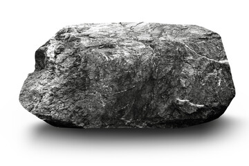 Fototapeta premium stones white background, Clipping path