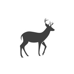Logo design creative deer silhouette