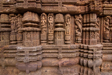 Indian Sculpture at  13th-century CE  Konark Sun temple