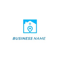 design logo combine home and location