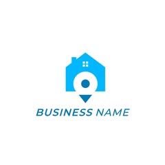 design logo combine home and location