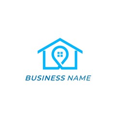 design logo combine location and home
