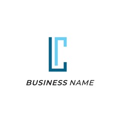Obraz premium logo vector creative letter L and C