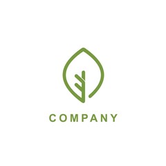 logo design icon creative line leaf