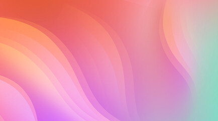 Abstract gradient pink Green Orange color tech futuristic template background. Decorate for ad, poster, template print, artwork