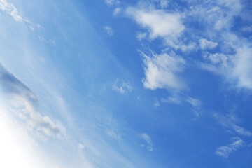 Fototapeta premium Blue sky background with clouds