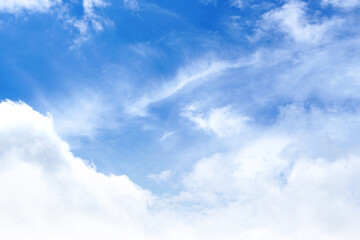 Blue sky background with clouds