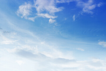 Blue sky background with clouds