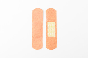 Band aid on white background