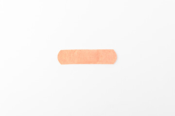 Band aid on white background
