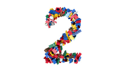 Shuffled Colored Bricks Building Blocks Typeface Text 
2