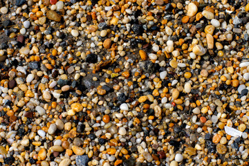 close up of stones and pebbles 