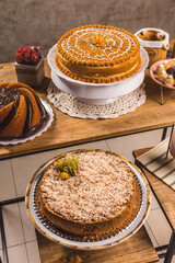 Delicious Cake On a Perfect Table With Snacks