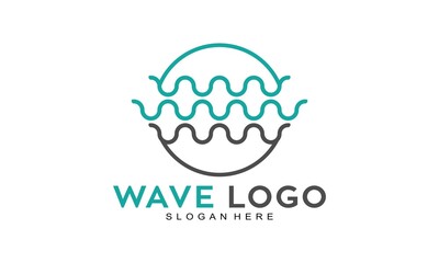 Luxury waves logo