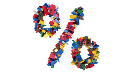 Shuffled Colored Bricks Building Blocks Typeface Text percent