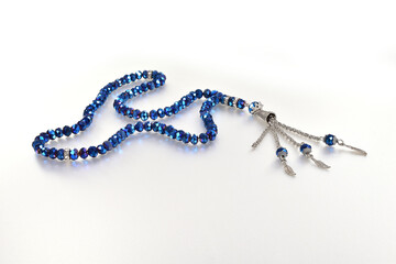 Blue beads made religious Tasbeh