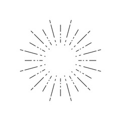 Obraz premium Light rays frame. Shine burst background. radiant spark.