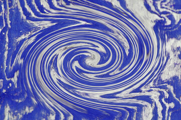 colorful spiral in blue and white