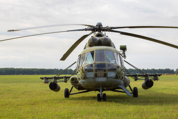 Fototapeta na wymiar Military Helicopter