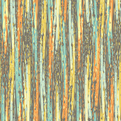 Abstract striped painterly vector seamless pattern background. Backdrop with blended irregular vertical paint stripes in warm colors. Layered ink paint effect. Modern texture weave all over print.