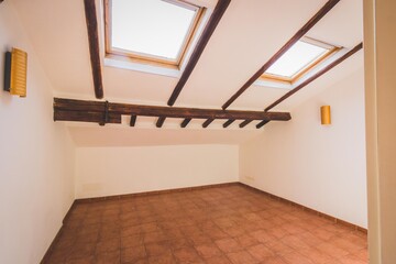 Casa con travi a vista