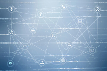 Digital Abstract technology background,2d illustration