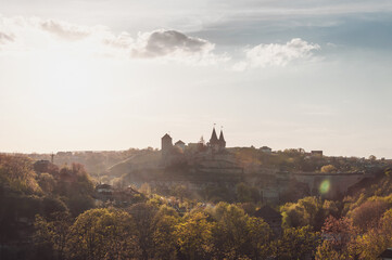 Ukraine Kamyanets Podilsk April 5 2018: Kamyanets-Podilskiy fortress