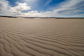 vacationing into the desert to see the sand