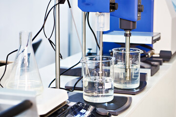 Modern chemical equipment for laboratory
