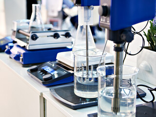 Modern chemical equipment for laboratory
