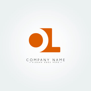 Simple Business Logo for Initial Letter OL