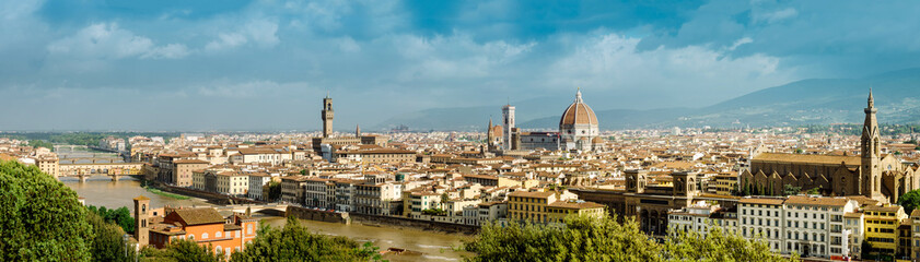 Panorama of Florence seen from Piazzale Michelangelo