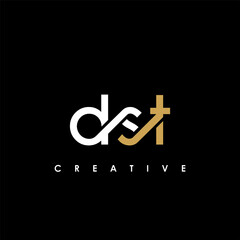 DST Letter Initial Logo Design Template Vector Illustration