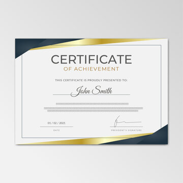 Certificate of appreciation template, Clean modern certificate with simple vector design. Certificate border template with luxury and modern illustration. 