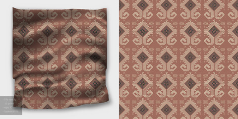 Indonesian Batik Sumba Ornament Seamless vector pattern