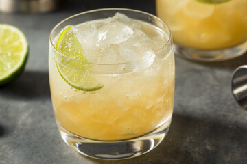 Refreshing Cold Rum Canchanchara Cocktail