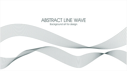 cool line wave background vector