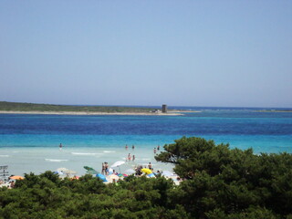 beach and sea of la pelosa