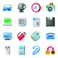 Pack of Gadgets Flat Icons 

