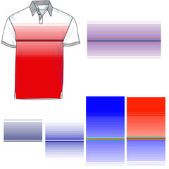 Set of trendy polo shirt men.Vector design collection.
