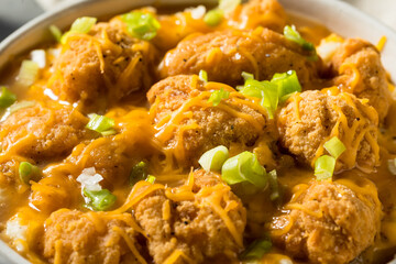 Homemade Fried Chicken Mashed Potato Bowl