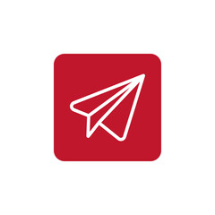 Send Icon. Paper Plane logo. SVG Icon.